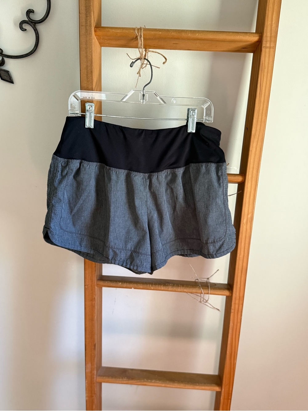 Champion Black Waistband Gray Athletic Shorts - Women
